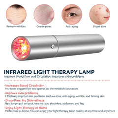 Red Light Infrared Therapy EMS Facial Massager Wound Healing Knee Joint Muscles Pain Relief Treat Inflammation Face & Body Use