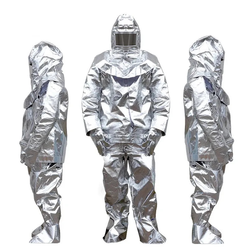 Fire Protection Clothing 1000℃ Heat Resistant Insulation Suit Thermal Radiation Protection Aluminum Foil Insulation Clothing