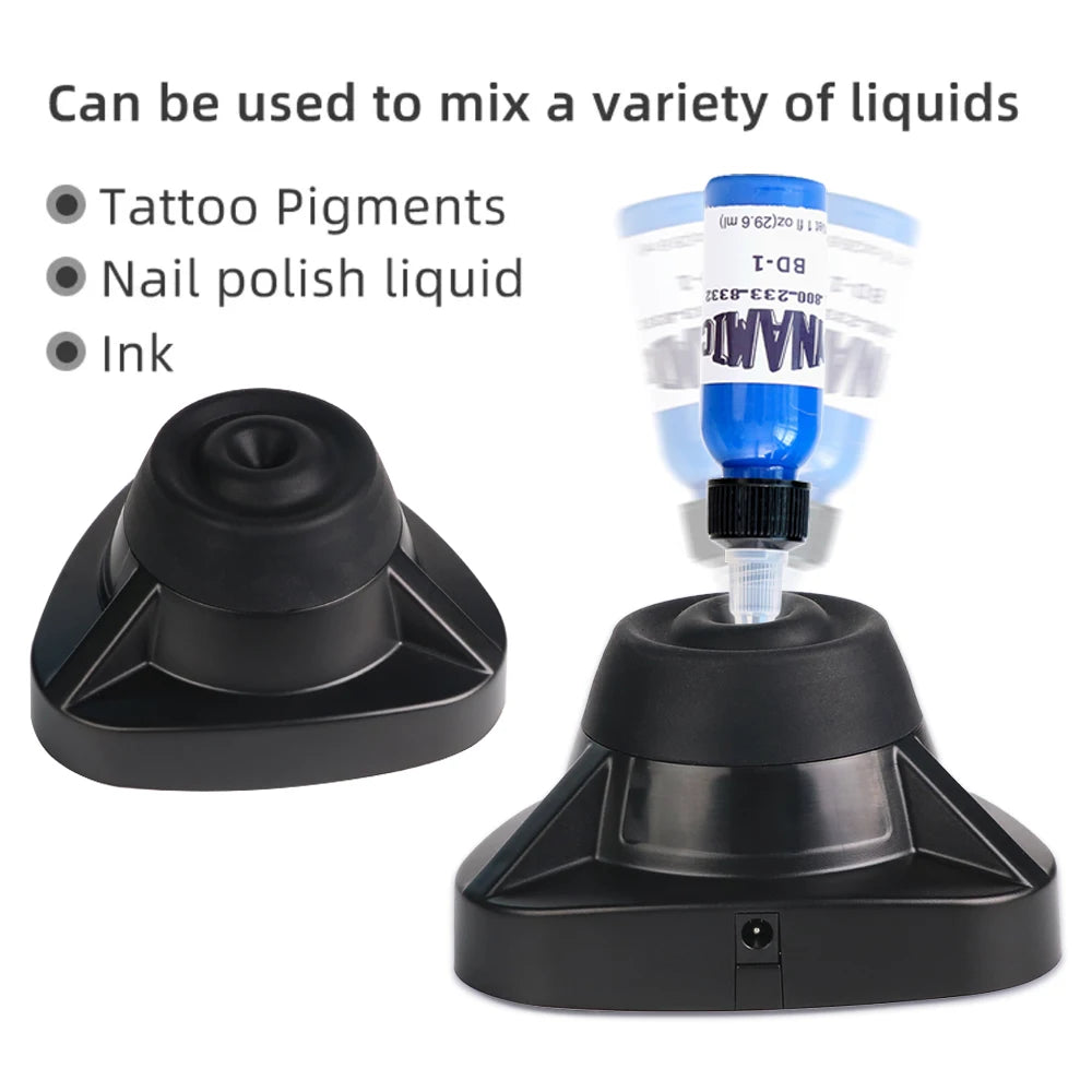 Mini Vortex Mixer Nail Polish Ink Mixing Machine Tattoo Pigment Vibrating Ink Shaker Test Tube Gel Stirrer Oscillator US/EU Plug