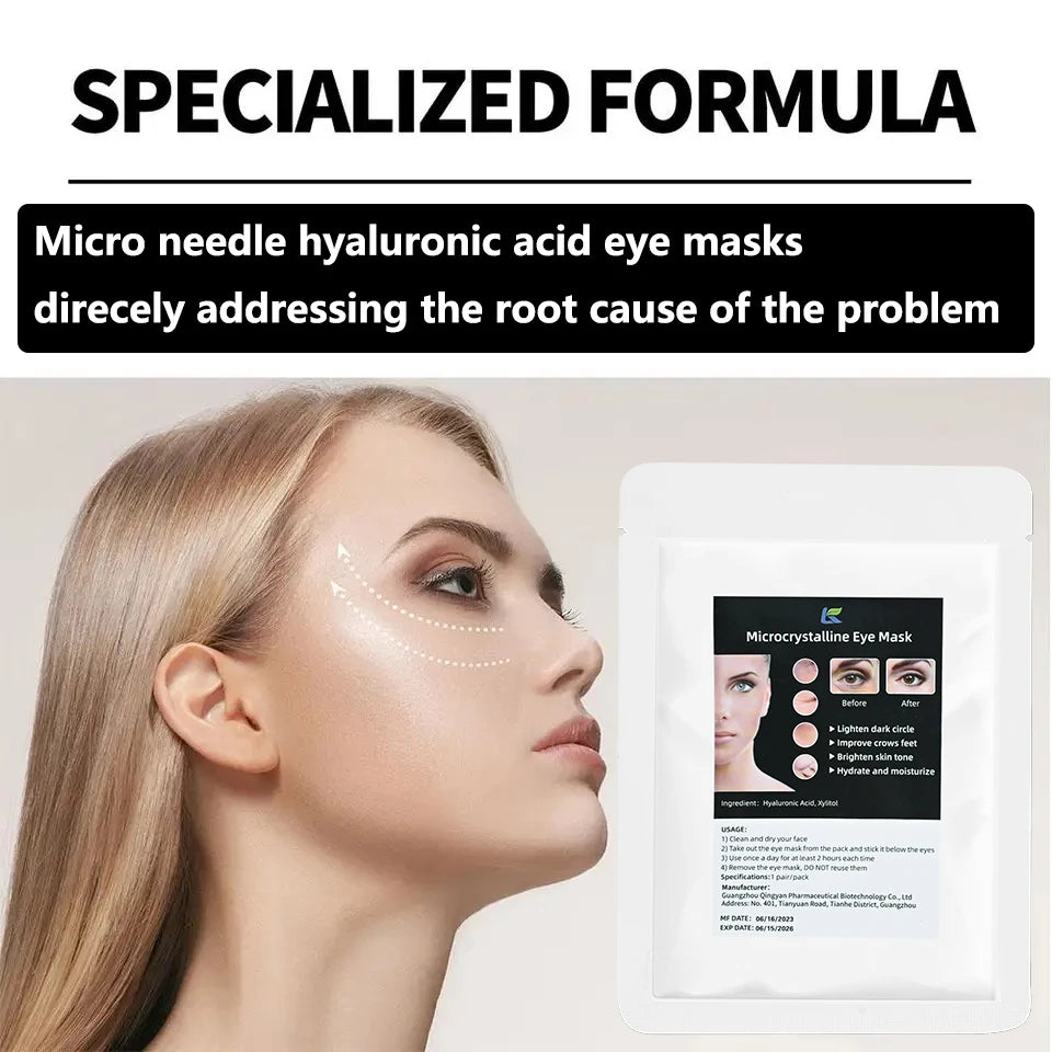 Micro-needle Eye Patch Hyaluronic Acid Anti-wrinkle Eye Mask Fine Lines Remove Moisturizing Eye Mask