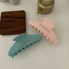 Vintage Acetate Hair Claw for Women Girls Popular Hair Catches Barrette Crab Hairpin Female Pink Blue Shark Clip Hair Accessorie