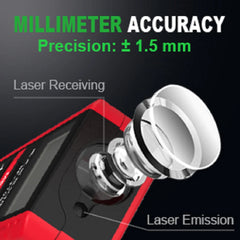 NF-271 Laser Distance Meter 40M 80M Rangefinder Tape Range Finder Measure Device Digital Ruler Test Tool