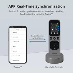 WiFi IR Central Remote Control with HD Touch Screen with Charging Base Smart Control Tuya Smart Zigbee BLE Device