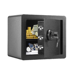 1.2/0.5 Cubbic Fit Electronic Safe Deposit Safe Box W/ Digital Access & Override Keys for Store Money Gun Jewelry Document