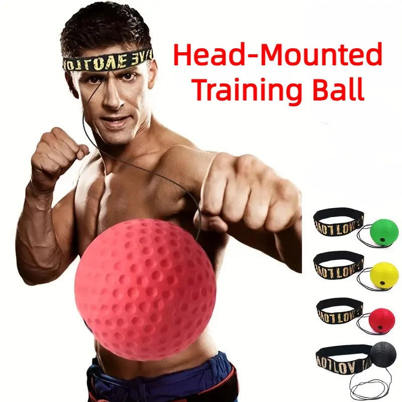 Boxing Speed Ball Head-mounted PU Punch Ball MMA Sanda Training Hand Eye Reaction Gym Sandbag Muay Thai Boxeo Fitness Equipment