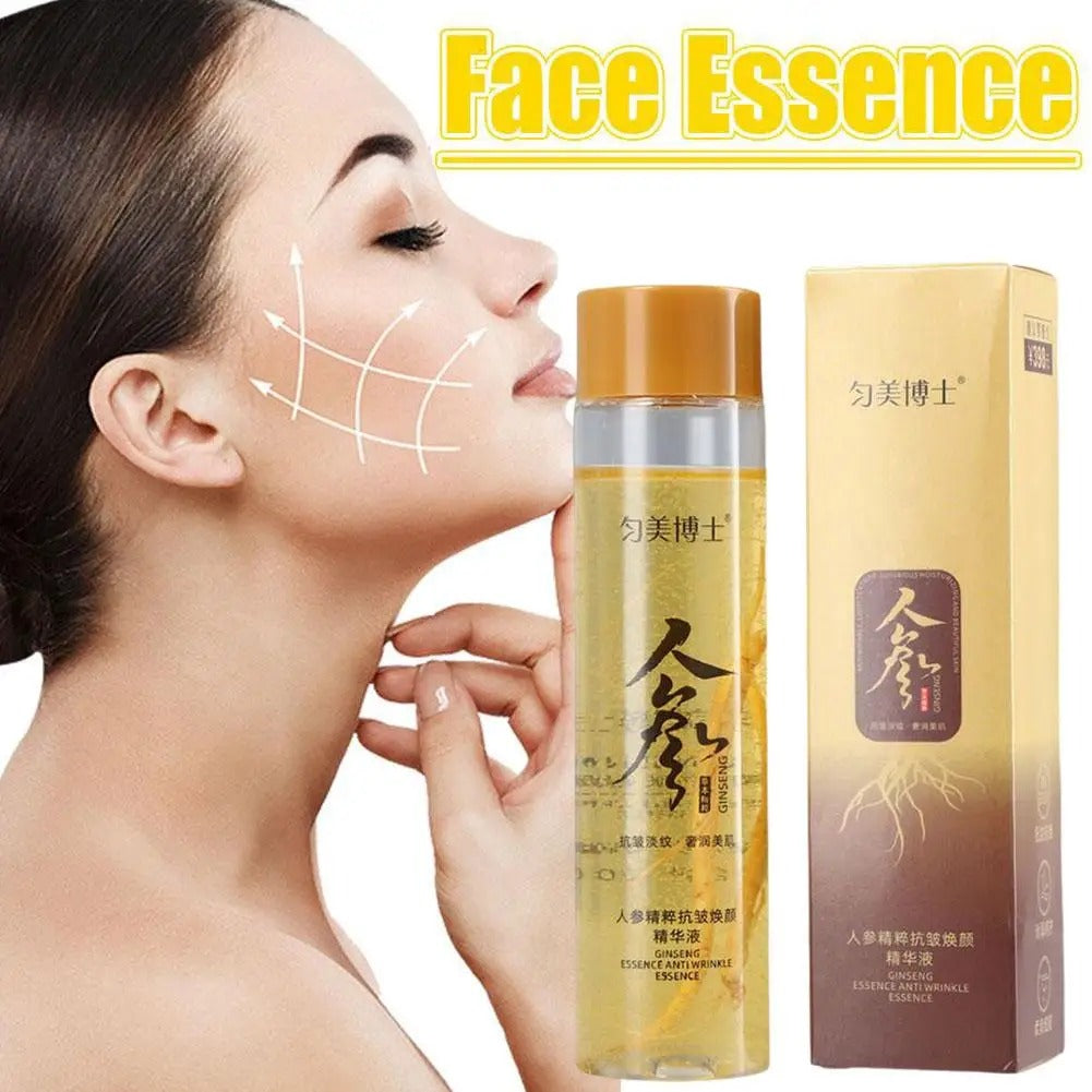 120ml Gold Ginseng Face Essence Polypeptide Fade Fine Lines Moisturizing Facial Serum Skin Care Products