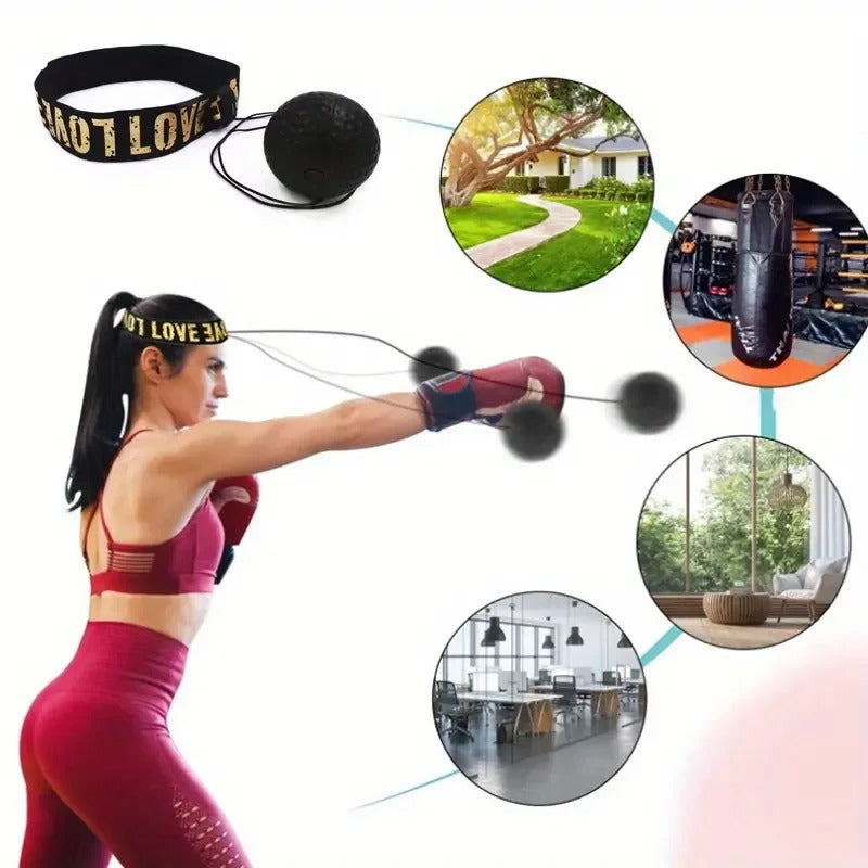 Boxing Speed Ball Head-mounted PU Punch Ball MMA Sanda Training Hand Eye Reaction Gym Sandbag Muay Thai Boxeo Fitness Equipment