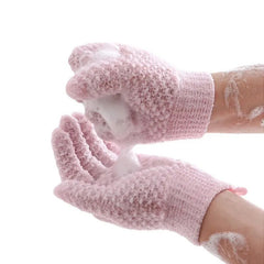 2pcsExfoliating Bath Gloves For Shower - Deep Exfoliating, Body Scrub Shower Scrubber, Shower Exfoliating Gloves For Women & Men