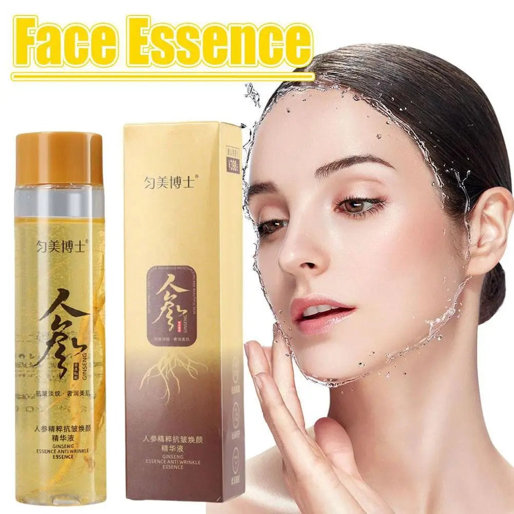 120ml Gold Ginseng Face Essence Polypeptide Fade Fine Lines Moisturizing Facial Serum Skin Care Products