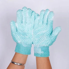 2pcsExfoliating Bath Gloves For Shower - Deep Exfoliating, Body Scrub Shower Scrubber, Shower Exfoliating Gloves For Women & Men