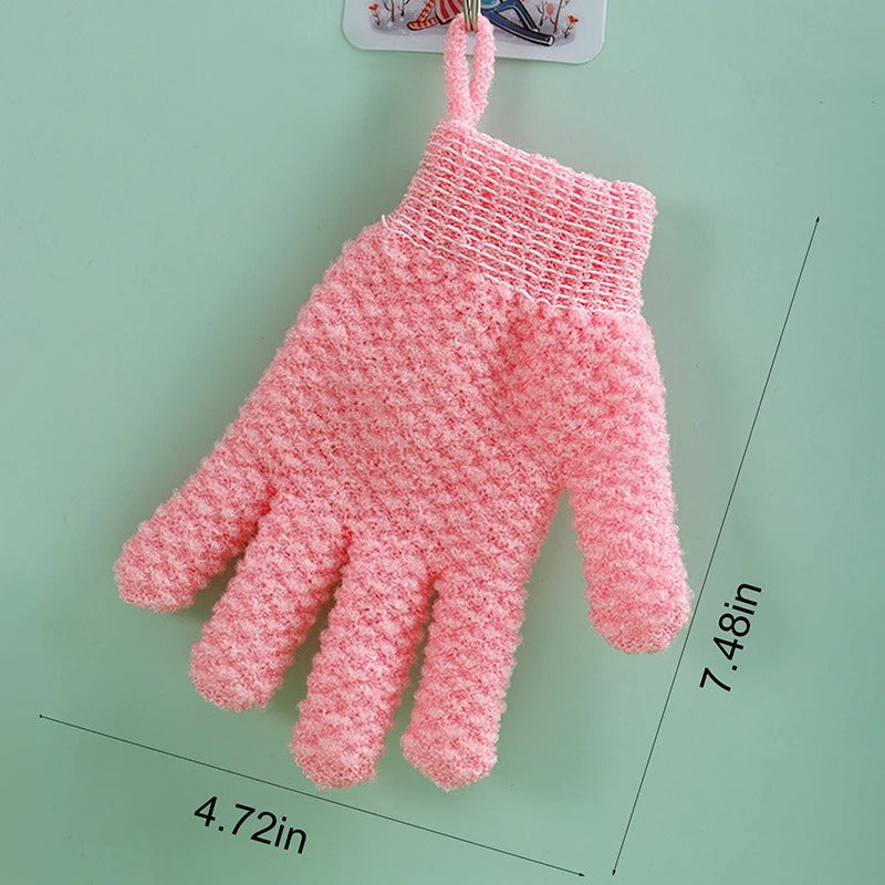 2pcsExfoliating Bath Gloves For Shower - Deep Exfoliating, Body Scrub Shower Scrubber, Shower Exfoliating Gloves For Women & Men